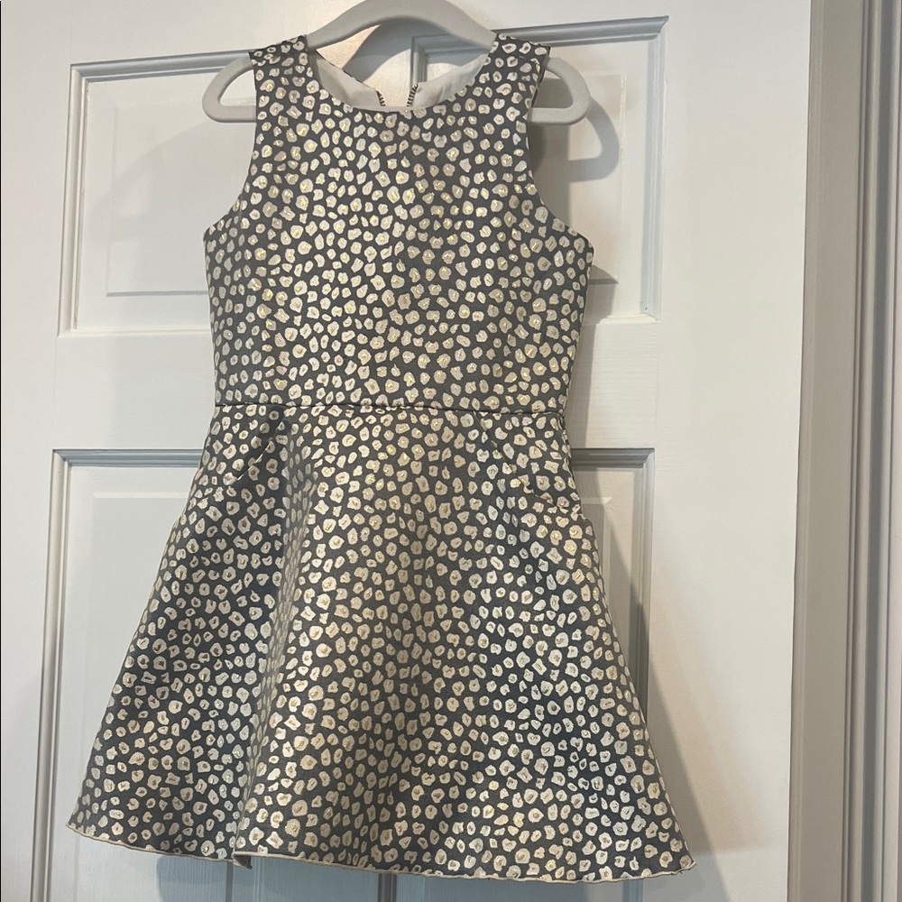 Aqua Black and Cream Kids Formal Dress